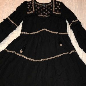 American Eagle Long sleeve black dress